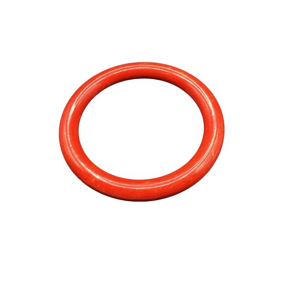 Vintage Red Bangle Early Plastic Bakelite Marbled Summer Bracelet Jewelry - Picture 1 of 7